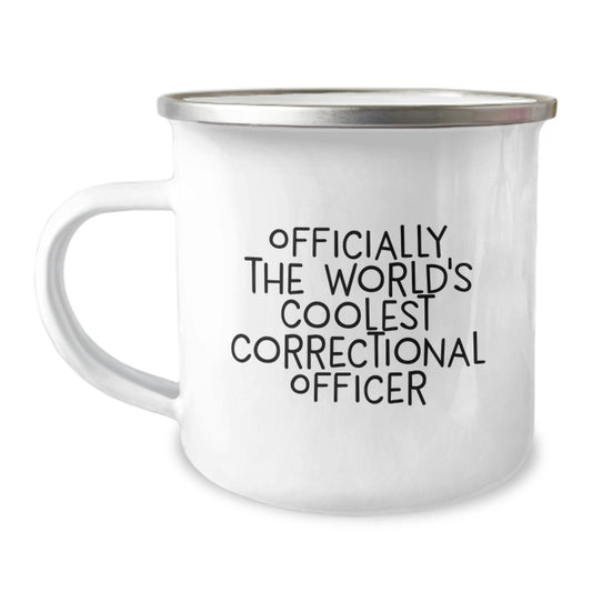 Funny Correctional Officer Gifts for Men - Officially The World's Coolest Correctional Officer Camping Mug, Unique Christmas Unique Gifts from Family or Friends - The Buy Boom