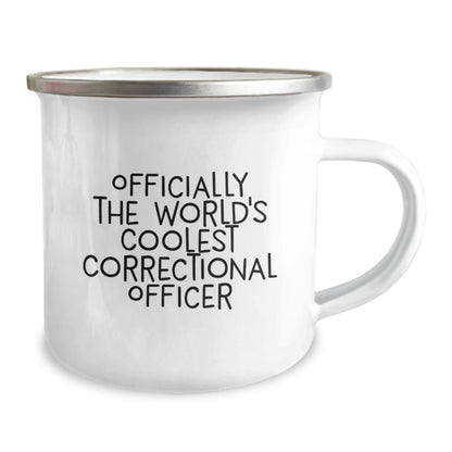 Funny Correctional Officer Gifts for Men - Officially The World's Coolest Correctional Officer Camping Mug, Unique Christmas Unique Gifts from Family or Friends - The Buy Boom