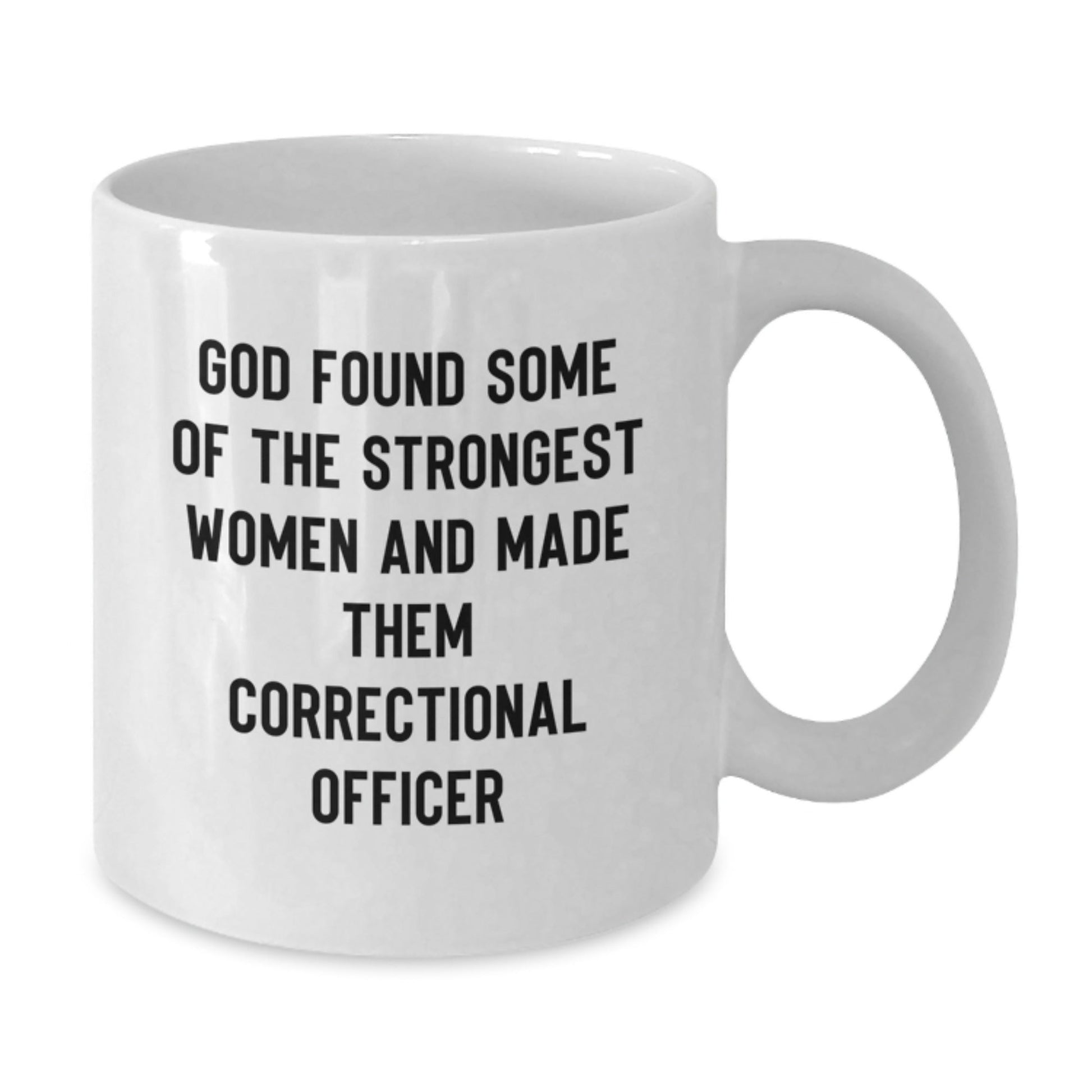 Funny Correctional Officer Gifts for Men, White Coffee Mug, Inspirational Quotes from God, Unique Christmas Unique Gifts from Women - The Buy Boom