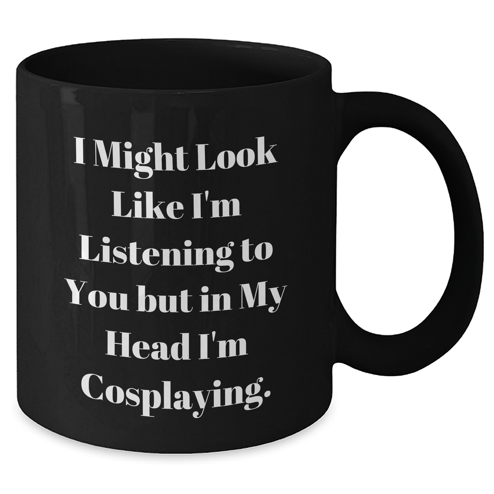 Funny Cosplaying Gifts from Friends for Cosplayers, Black Coffee Mug for Graduation Unique Gifts - The Buy Boom