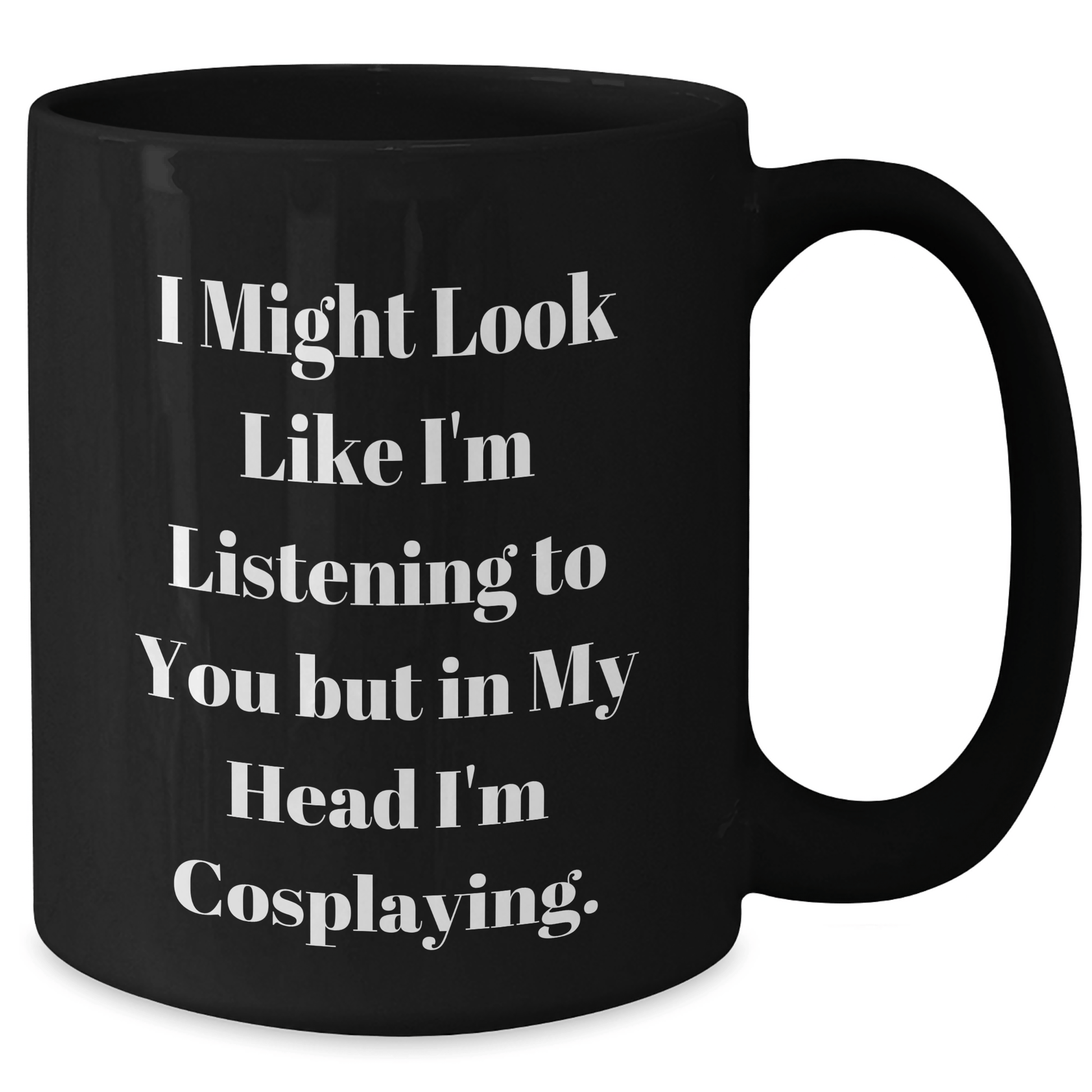 Funny Cosplaying Gifts from Friends for Cosplayers, Black Coffee Mug for Graduation Unique Gifts - The Buy Boom