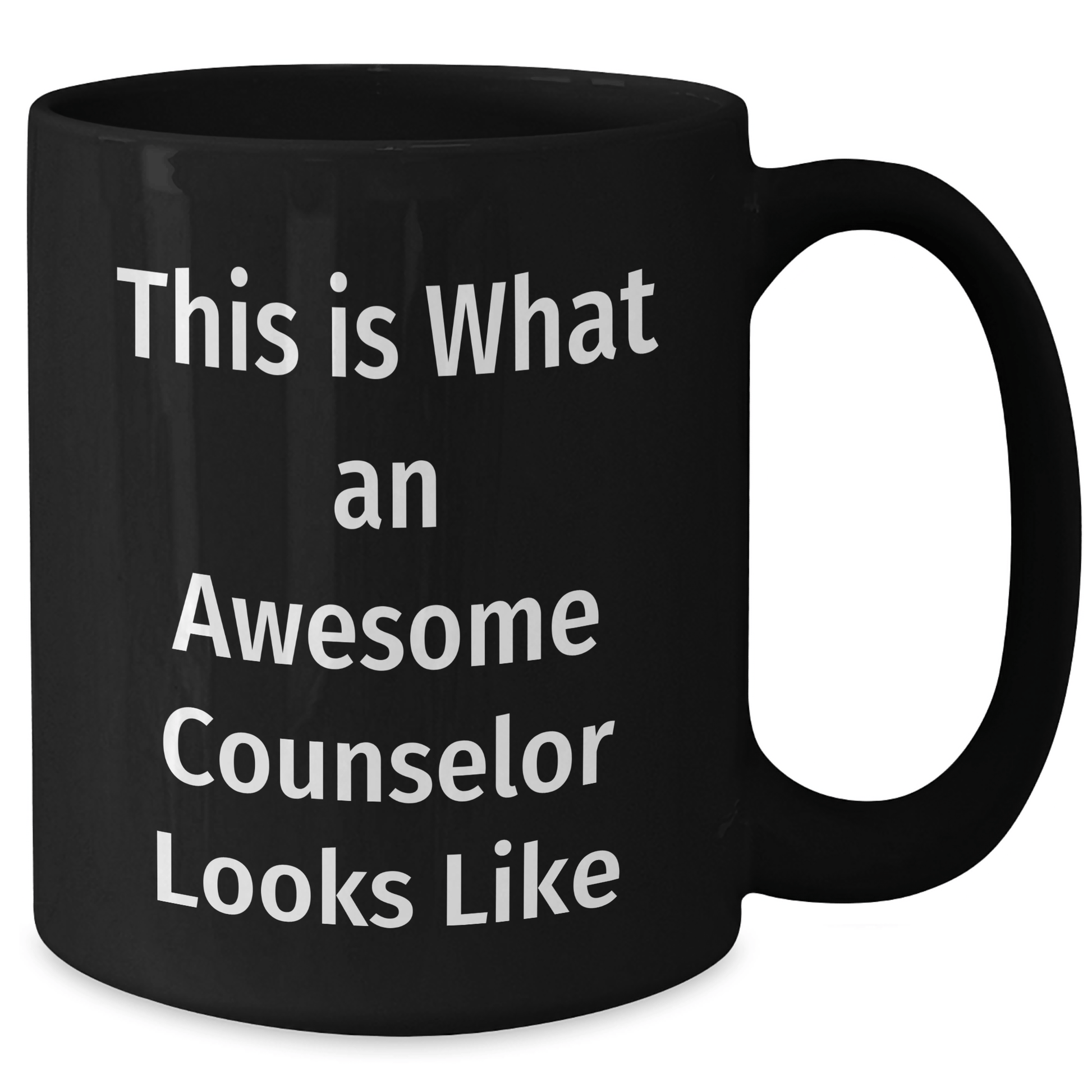 Funny Counselor Gifts - Black Coffee Mug - 'This Is What An Awesome Counselor Looks Like' - Gifts from Men to Counselor Friends - Perfect for Father's Day Unique Gifts - The Buy Boom