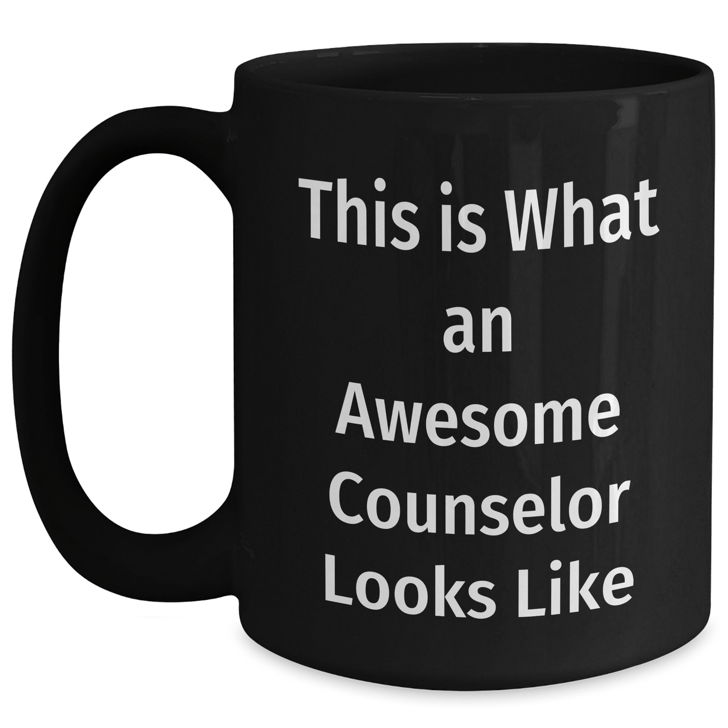 Funny Counselor Gifts - Black Coffee Mug - 'This Is What An Awesome Counselor Looks Like' - Gifts from Men to Counselor Friends - Perfect for Father's Day Unique Gifts - The Buy Boom