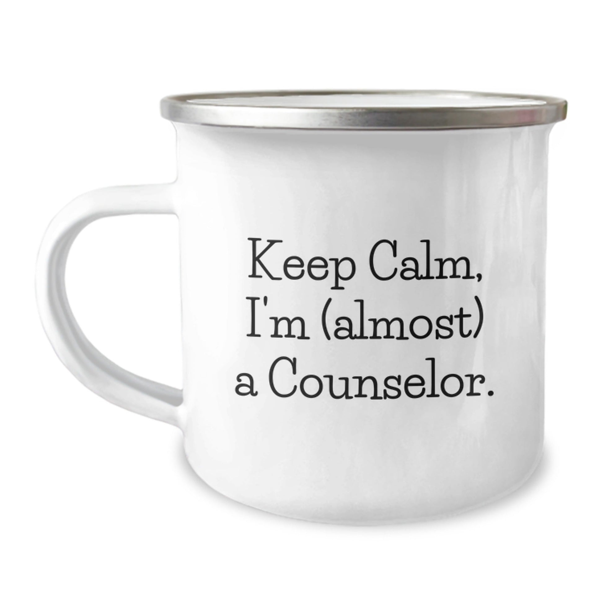 Funny Counselor Gifts for Graduation - 'Keep Calm, I'm (almost) A Counselor.' Camping Mug from Friends, Family - The Buy Boom