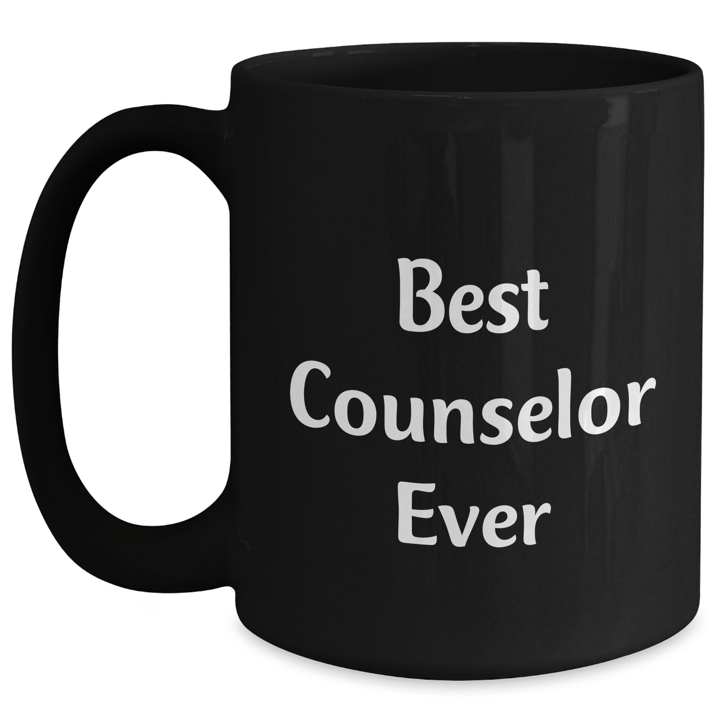 Funny Counselor Gifts from Friends, Best Counselor Ever Black Coffee Mugs for Graduation Unique Gifts - The Buy Boom