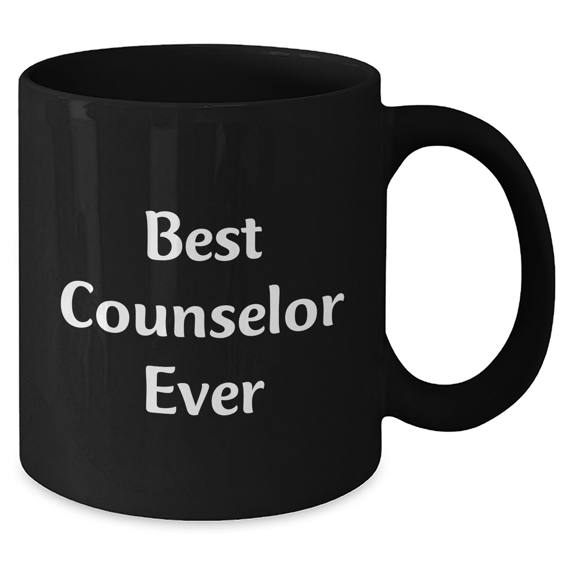 Funny Counselor Gifts from Friends, Best Counselor Ever Black Coffee Mugs for Graduation Unique Gifts - The Buy Boom
