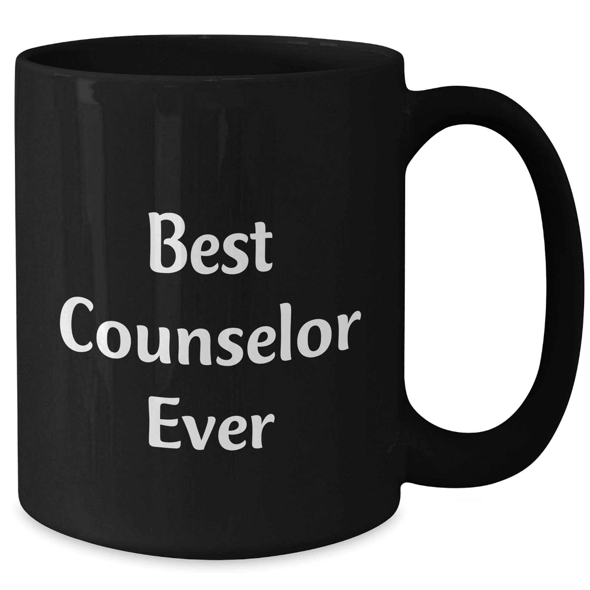 Funny Counselor Gifts from Friends, Best Counselor Ever Black Coffee Mugs for Graduation Unique Gifts - The Buy Boom