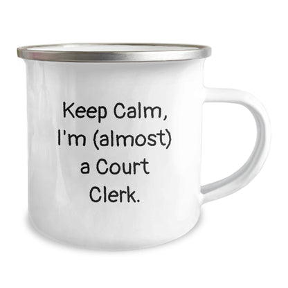 Funny Court Clerk Camping Mug, Gifts for Court Clerk, Unique Christmas Unique Gifts from Friends, Family, or Coworkers - The Buy Boom