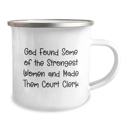 Funny Court Clerk Christmas Unique Gifts from Family for Court Clerks Camping Mug - The Buy Boom
