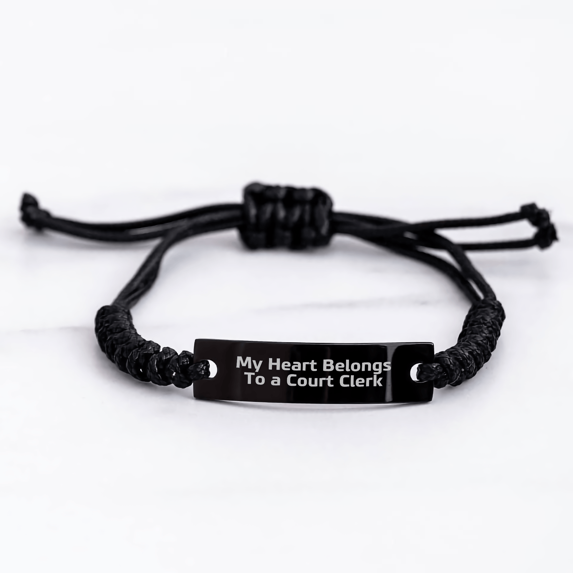 Funny Court Clerk Gift – My Heart Belongs to a Court Clerk Bracelet - The Buy Boom