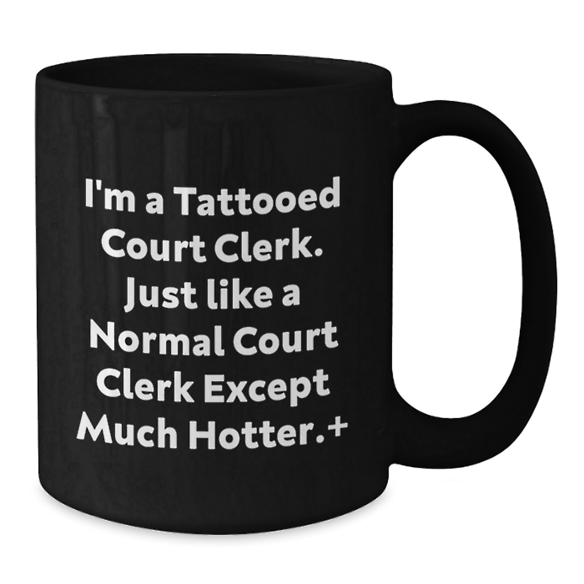 Funny Court Clerk Gifts for Men, Women, and Friends - Court Clerk Black Coffee Mug - Hot Court Clerk - The Buy Boom