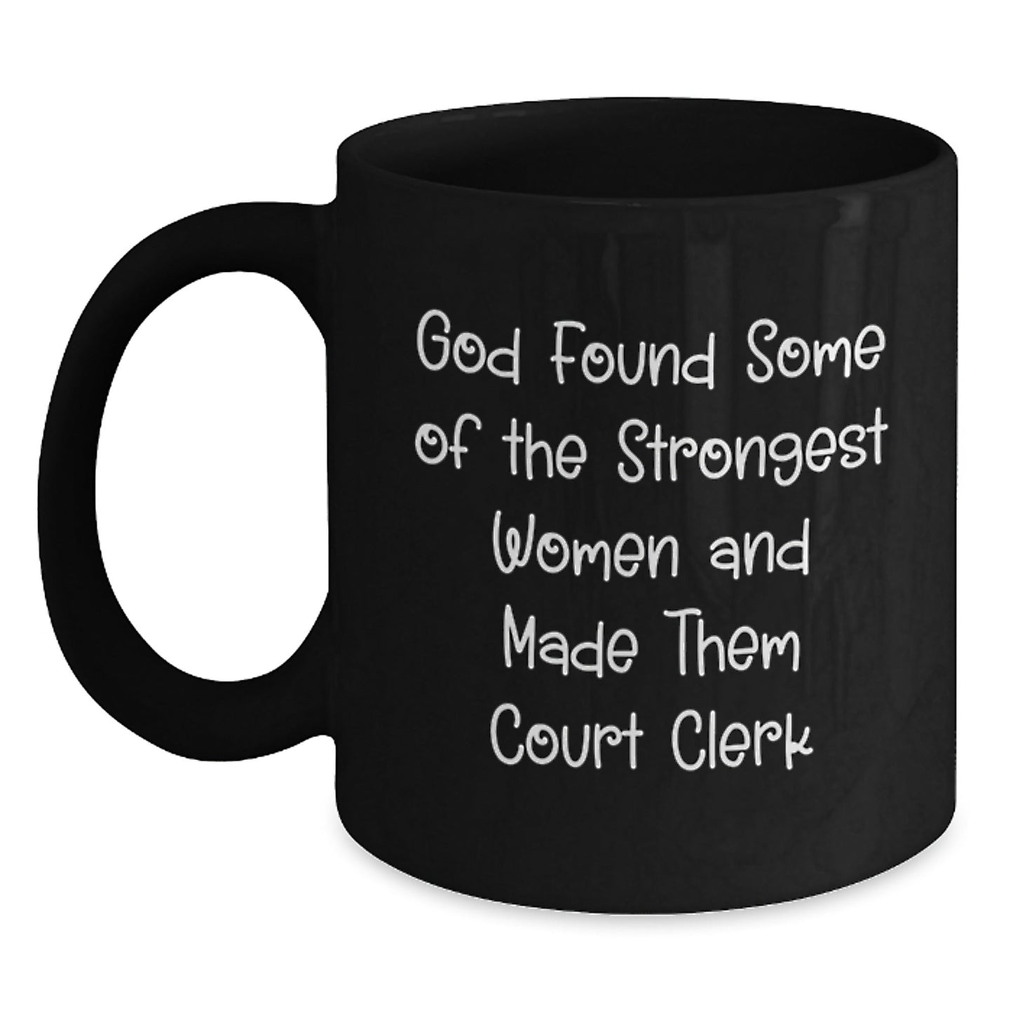 Funny Court Clerk Gifts from Friends - Inspirational Black Coffee Mug, Perfect for Court Clerk Women - Christmas Unique Presents - The Buy Boom