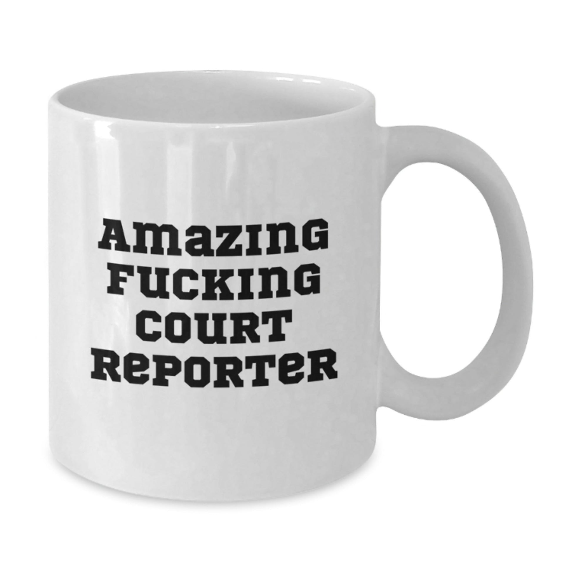 Funny Court Reporter Gifts from Family, Unique White Coffee Mug for Court Reporters, Christmas Unique Gifts - The Buy Boom