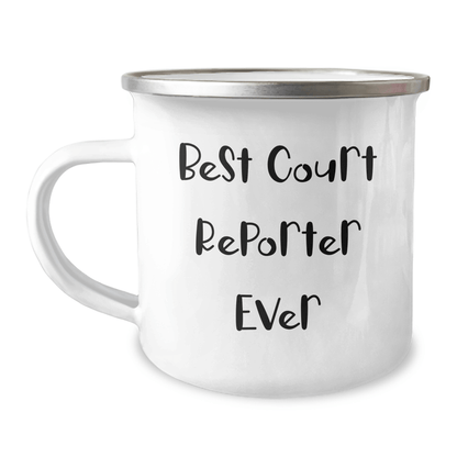 Funny Court Reporter Gifts from Men to Best Court Reporter Ever - Camping Mug for Father's Day - The Buy Boom