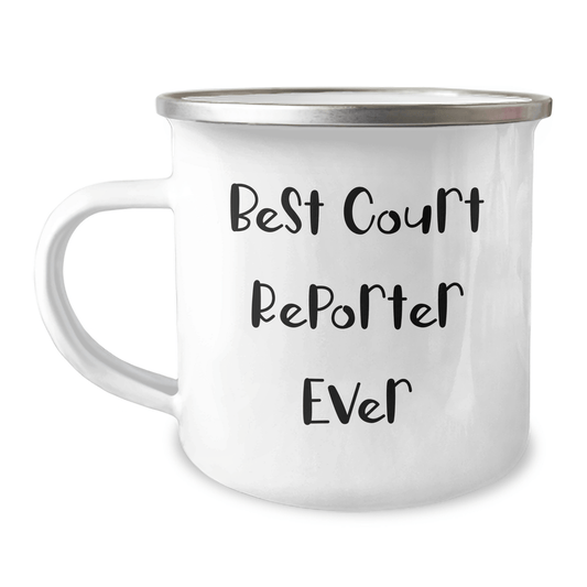 Funny Court Reporter Gifts from Men to Best Court Reporter Ever - Camping Mug for Father's Day - The Buy Boom