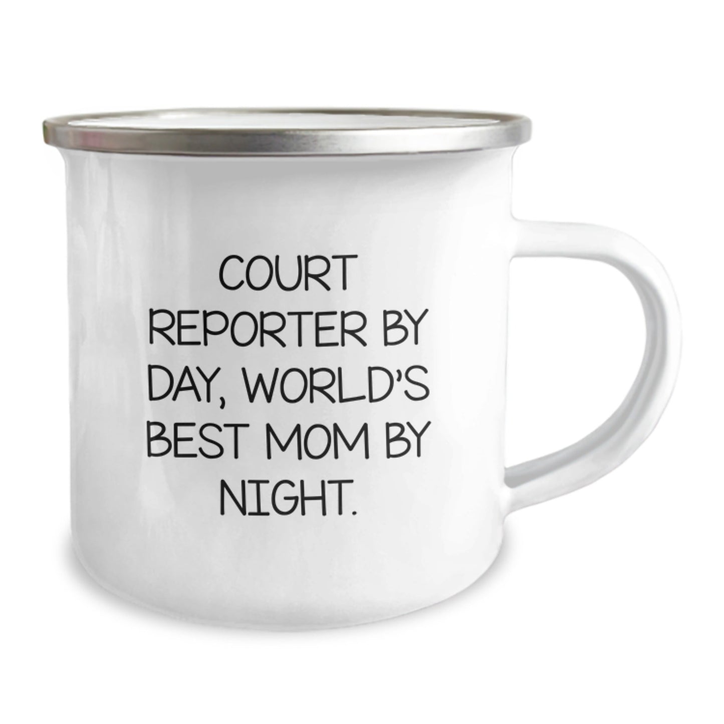 Funny Court Reporter Gifts from Mom, Court Reporter By Day, World's Best Mom By Night. Unique Birthday Mug for Court Reporters and Friends - The Buy Boom