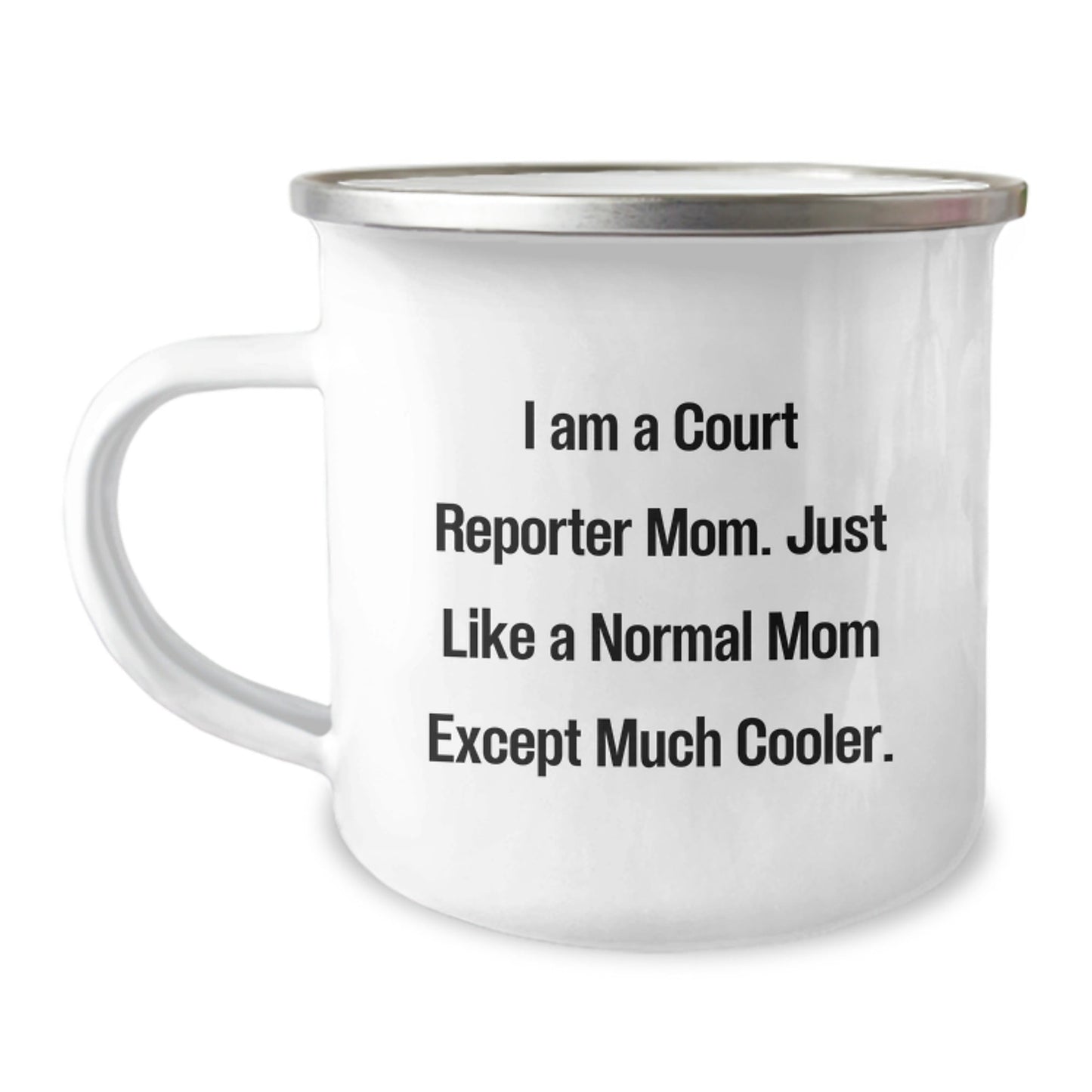 Funny Court Reporter Gifts from Mom, Unique Camping Mug with I Am A Court Reporter Mom, Perfect for Court Reporter Women, Christmas Unique Gifts for Court Reporter Friends - The Buy Boom