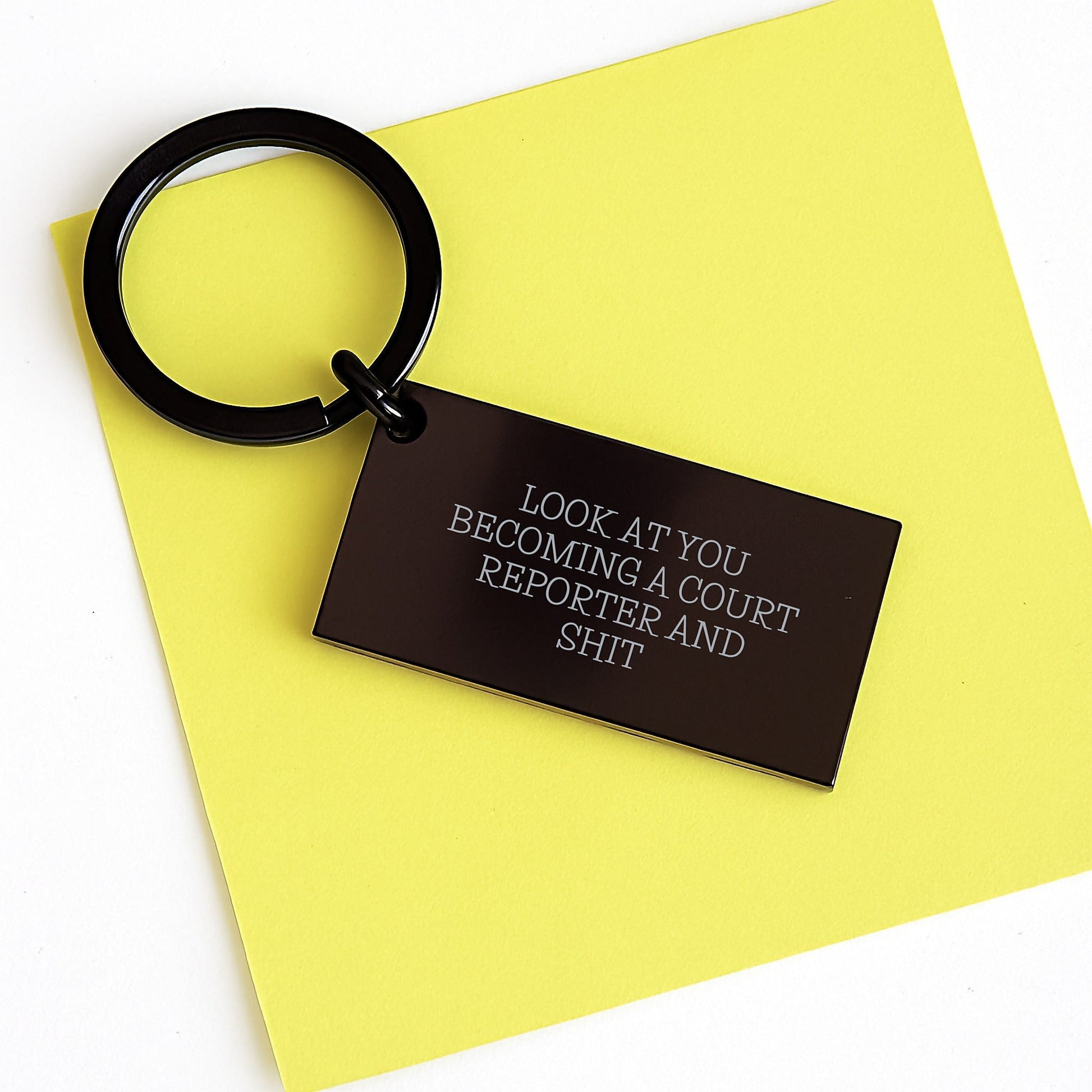 Funny Court Reporter Keychain Gifts for Friends, Unique Christmas Unique Gifts from Family to Court Reporter, Inspirational Keychain - The Buy Boom