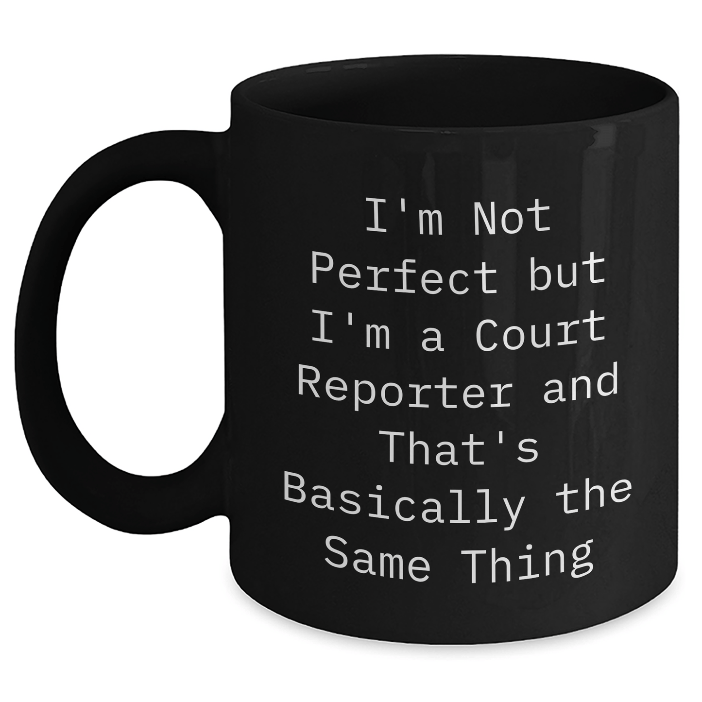 Funny Court Reporter Mug Gift – Black Coffee Cup for Her or Mom - The Buy Boom