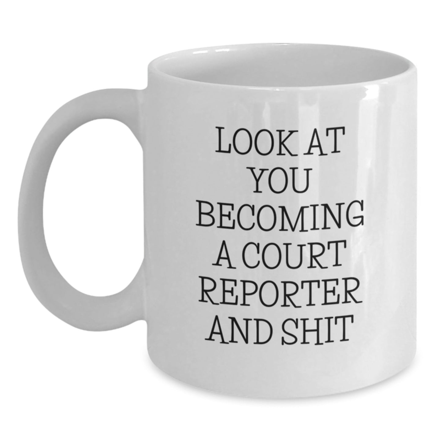Funny Court Reporter White Coffee Mug Gifts from Friends to Court Reporter on Christmas - The Buy Boom