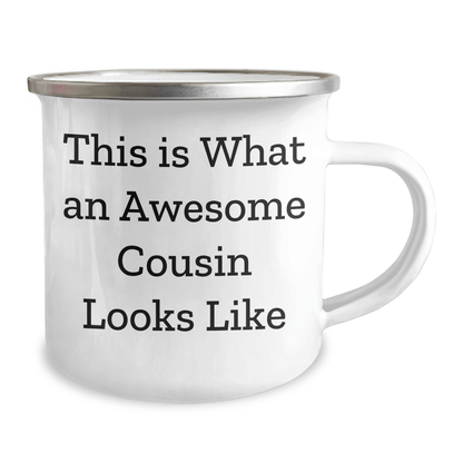 Funny Cousin Camping Mug, Gifts from Family to Awesome Cousin, This Is What An Awesome Cousin Looks Like, Perfect Father's Day Unique Gift for Men - The Buy Boom