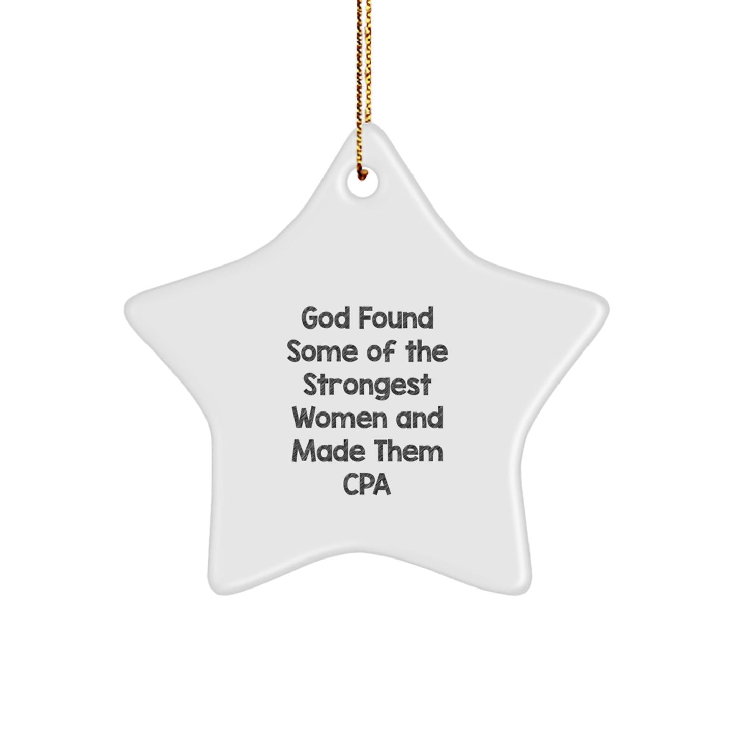 Funny CPA Gifts for Women, Star Ornament, Inspirational Quote, Christmas Unique Gifts from Friends, Family, Coworkers, Colleagues - The Buy Boom