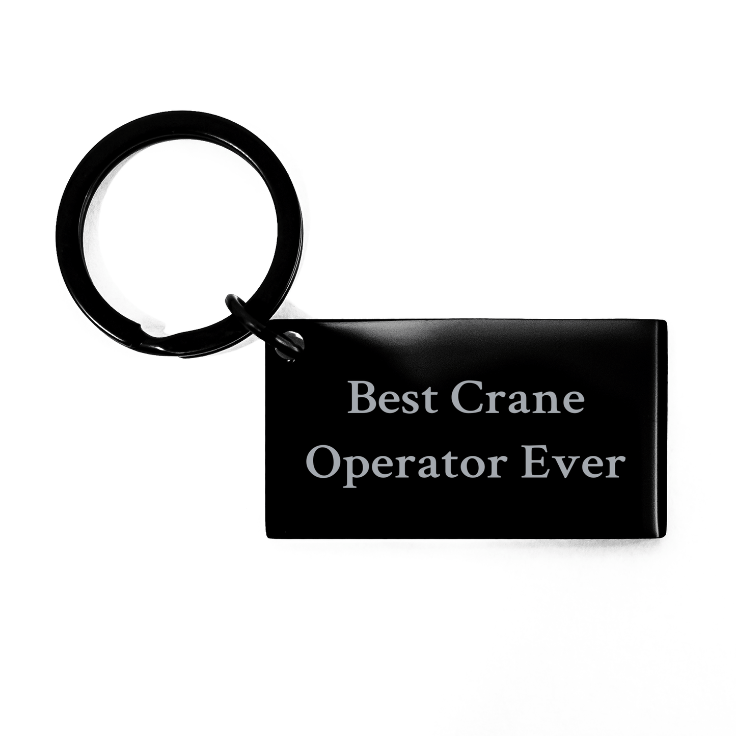 Funny Crane Operator Keychain Gifts from Friends - Best Ever Inspirational Quote, Graduation Unique Gifts for Men - The Buy Boom