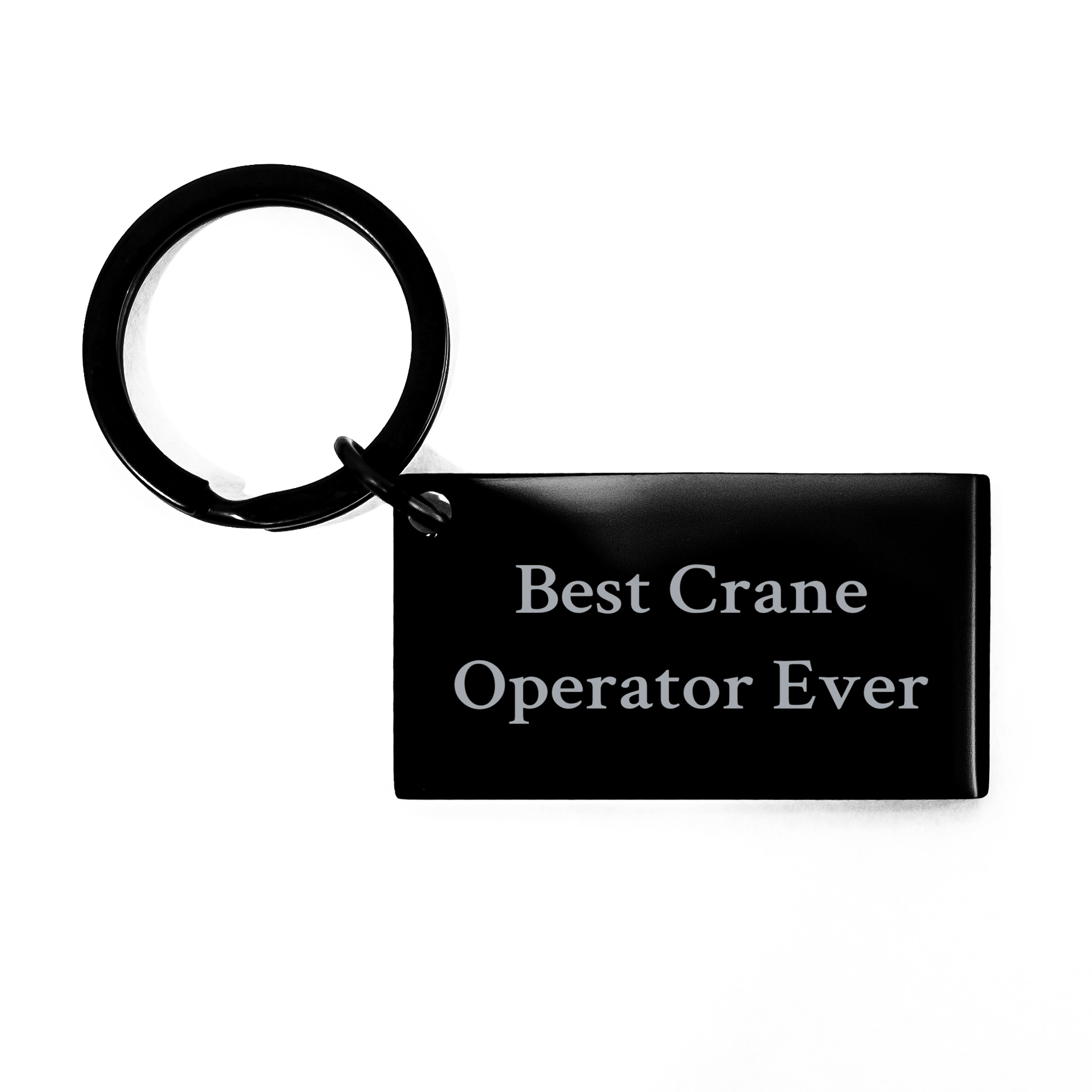 Funny Crane Operator Keychain Gifts from Friends - Best Ever Inspirational Quote, Graduation Unique Gifts for Men - The Buy Boom