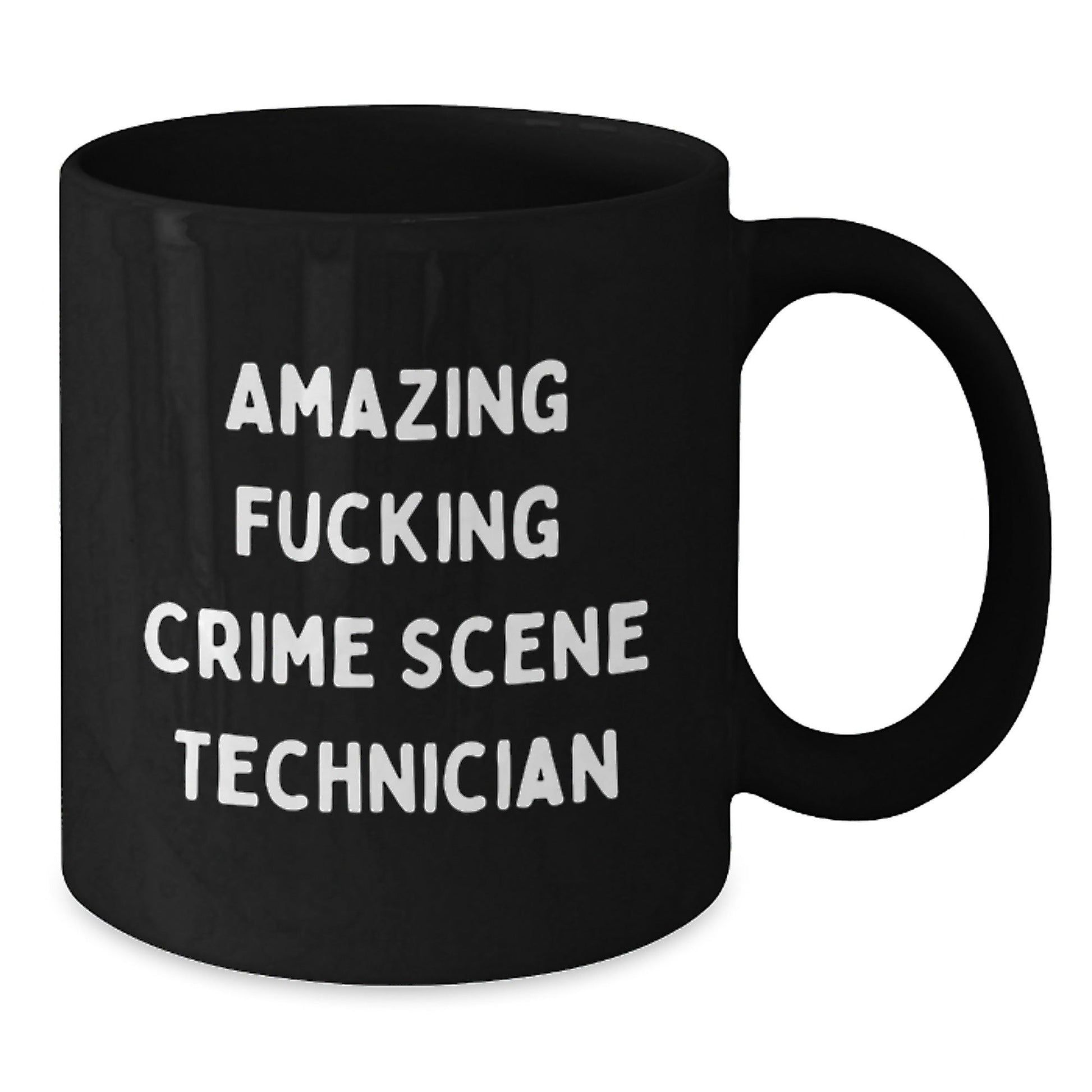 Funny Crime Scene Technician Gifts, Black Coffee Mugs, Amazing 'F - king' Quote, Birthday Unique Gifts from Friends, Perfect for Crime Scene Technician, Men, or Women - The Buy Boom