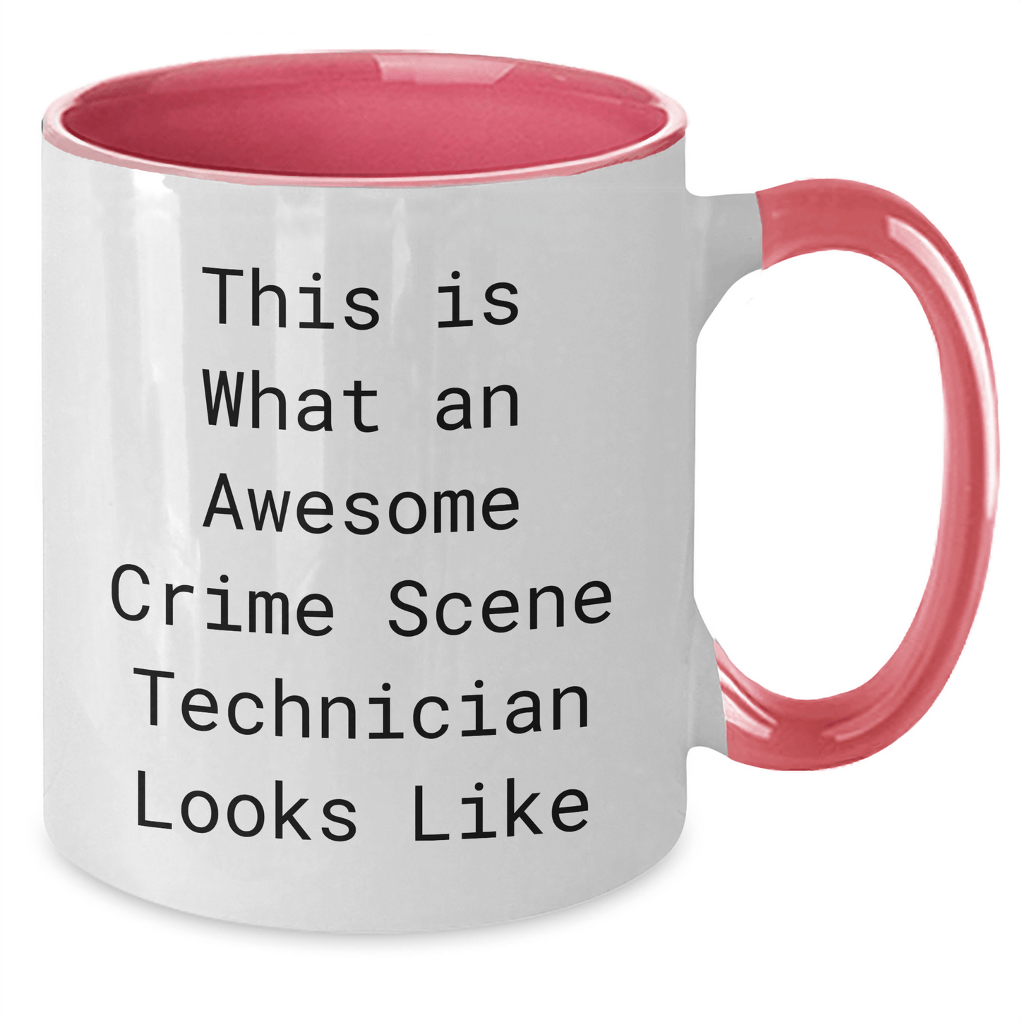 Funny Crime Scene Technician Gifts, 'This Is What An Awesome Crime Scene Technician Looks Like' Two Tone Coffee Mug for Dad, Father's Day Unique Gifts from Friends, Family, or Coworkers - The Buy Boom