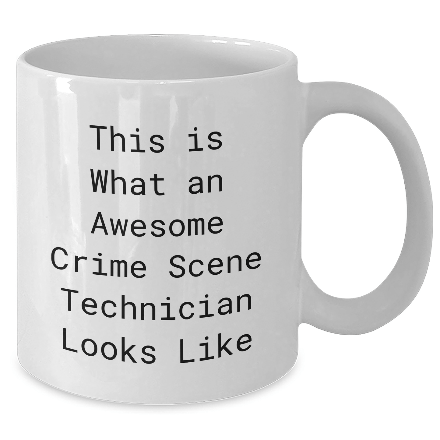 Funny Crime Scene Technician Gifts, White Coffee Mug, 'This Is What An Awesome Crime Scene Technician Looks Like', Perfect Father's Day Present from Friends, Family, or Coworkers - The Buy Boom