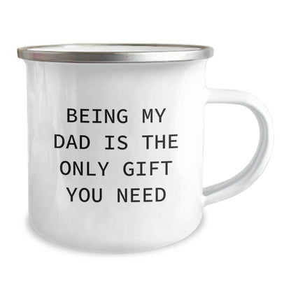 Funny Dad Gifts for Him - Camping Mug with Being My Dad Is The Only Gift You Need Quote, Unique Christmas Unique Gifts from Men to Men - The Buy Boom