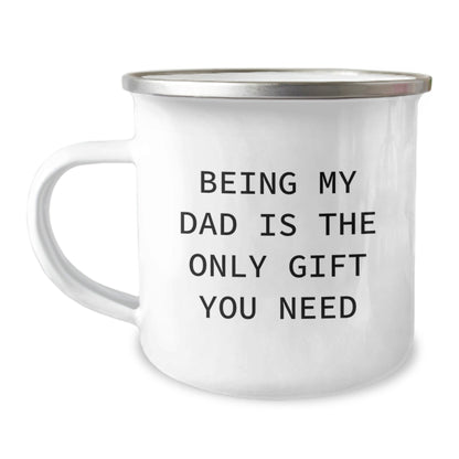 Funny Dad Gifts for Him - Camping Mug with Being My Dad Is The Only Gift You Need Quote, Unique Christmas Unique Gifts from Men to Men - The Buy Boom