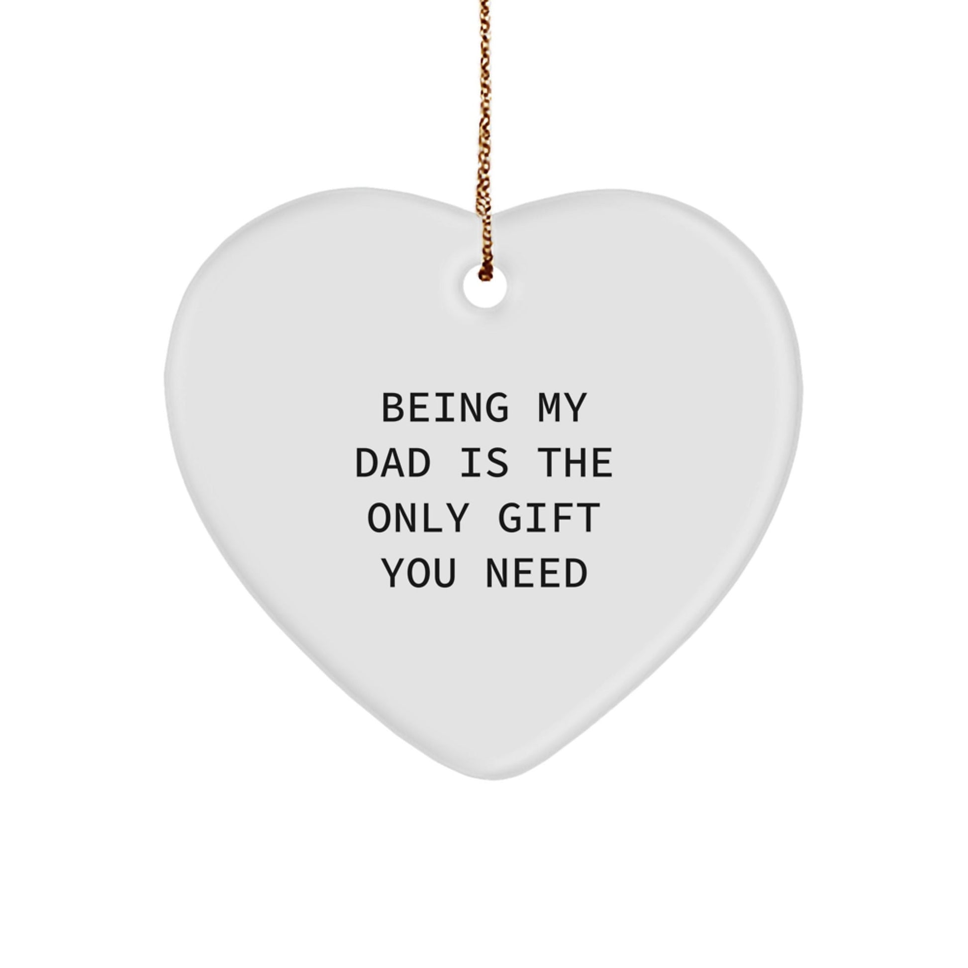 Funny Dad Heart Ornament Gifts from Men to Dad on Christmas Unique Gifts - The Buy Boom
