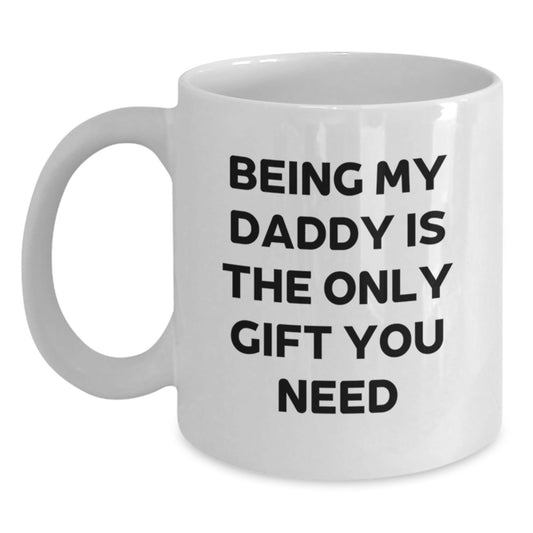 Funny Daddy White Coffee Mugs Gifts from Men Women Friends for Daddy Unique Christmas Memorable Presents - The Buy Boom