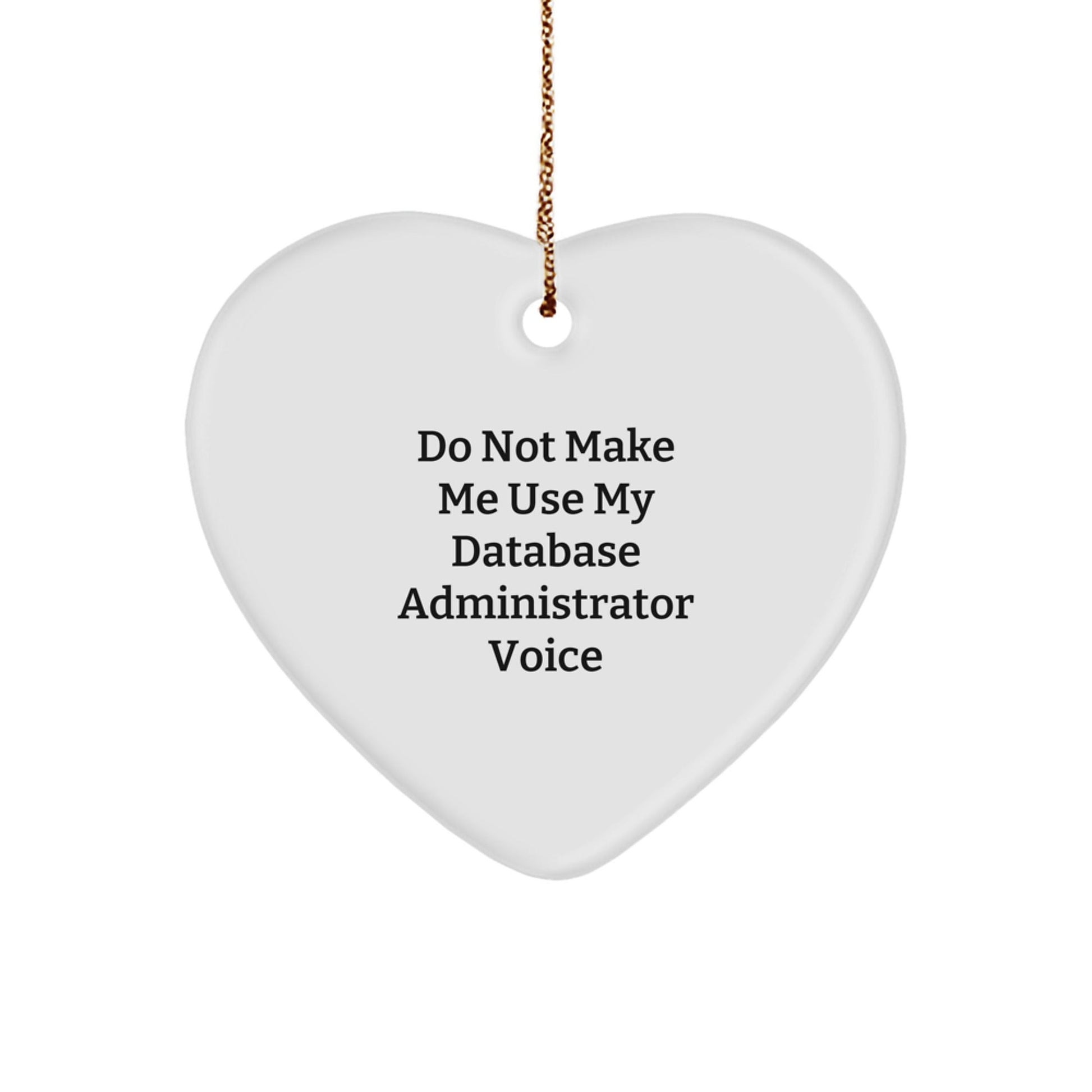 Funny Database Administrator Heart Ornament Gifts from Men for Christmas Unique Ideas - The Buy Boom