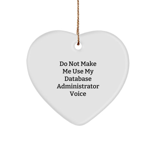 Funny Database Administrator Heart Ornament Gifts from Men for Christmas Unique Ideas - The Buy Boom