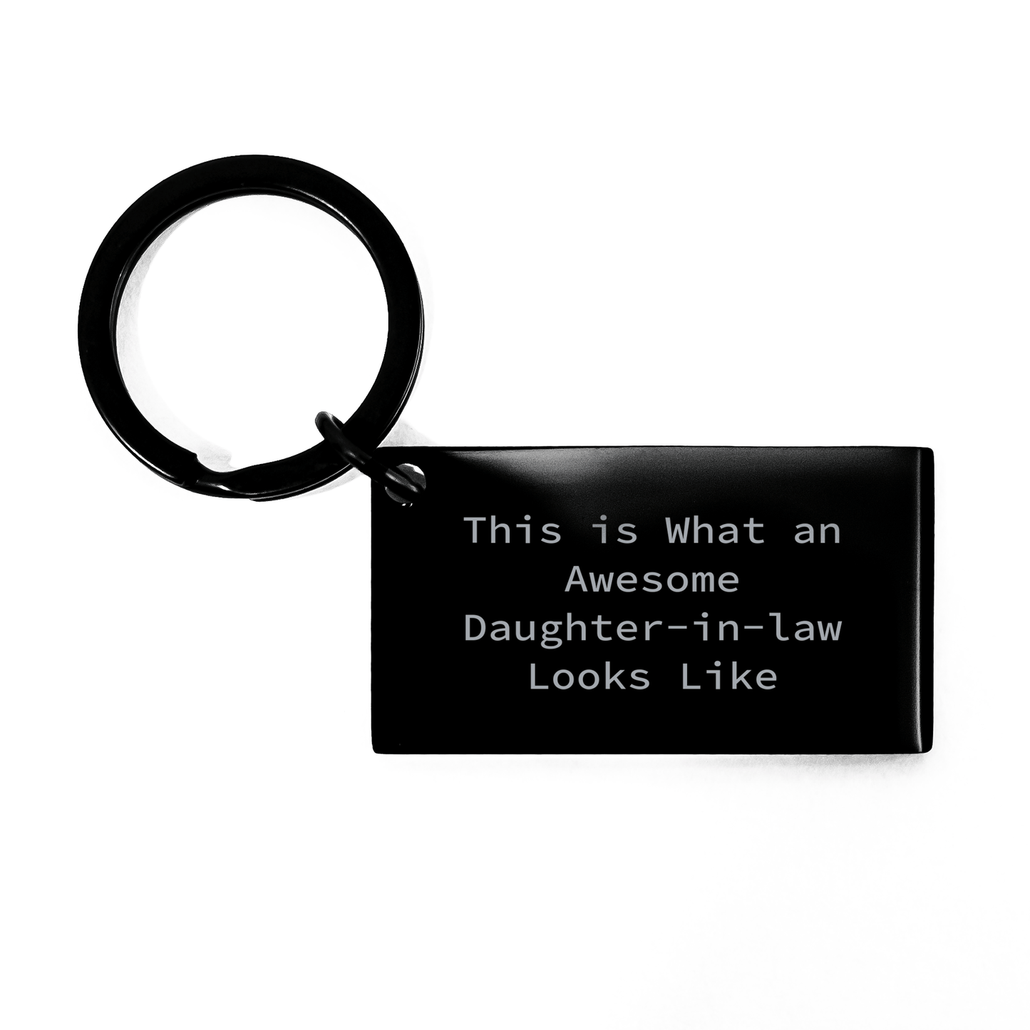 Funny Daughter - in - law Gifts from Men, Keychain Quote This Is What An Awesome Looks Like, Father's Day Unique - The Buy Boom