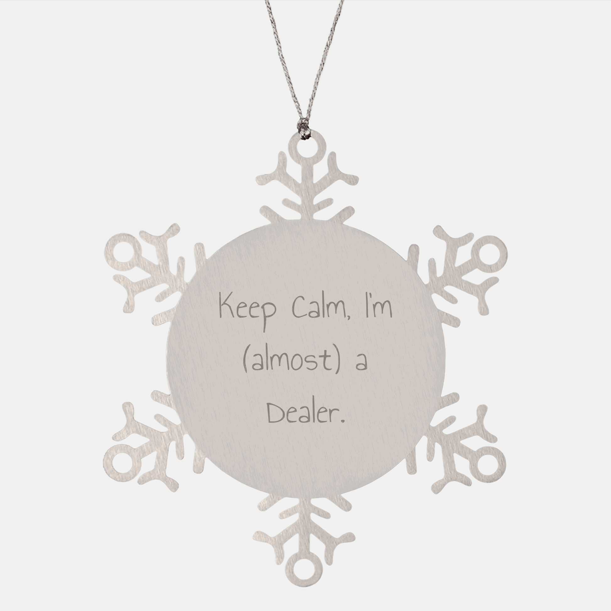 Funny Dealer Christmas Unique Gifts from Friends - Keep Calm I'm almost a Snowflake Ornament, Gifts for Dealer, Unique Christmas Unique Gifts for Men, Women, Family - The Buy Boom
