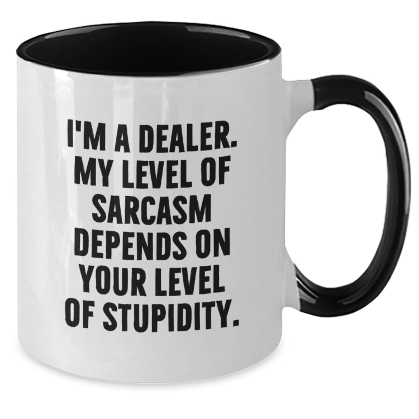Funny Dealer Gifts from Friends to Men at Christmas Unique Gifts for Dealers Two Tone Coffee Mugs - The Buy Boom