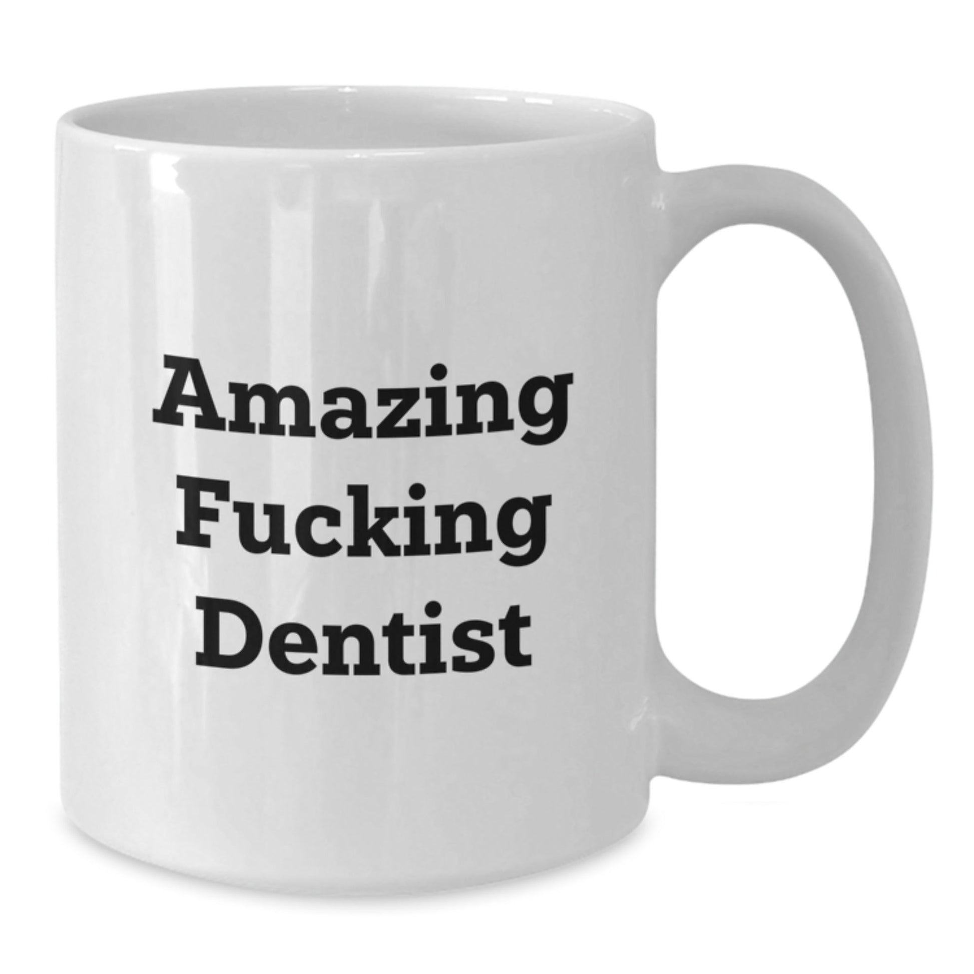 Funny Dentist Gifts for Men Women - Amazing 'F - king Dentist' White Coffee Mugs, Unique Christmas Memorable Presents from Family Friends Coworkers - The Buy Boom