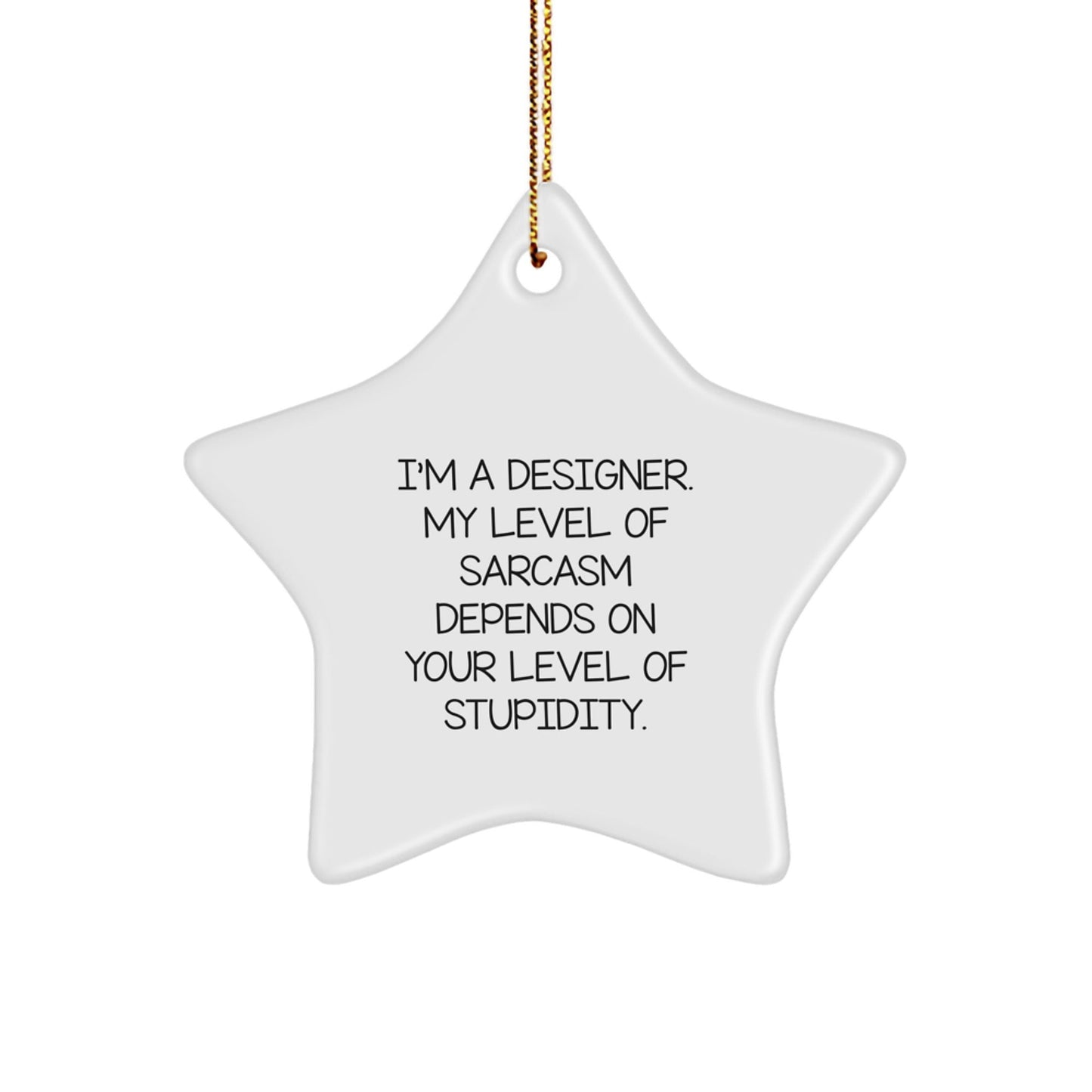 Funny Designer Gifts from Men for Friends - Star Ornament for Christmas Unique Presents - The Buy Boom