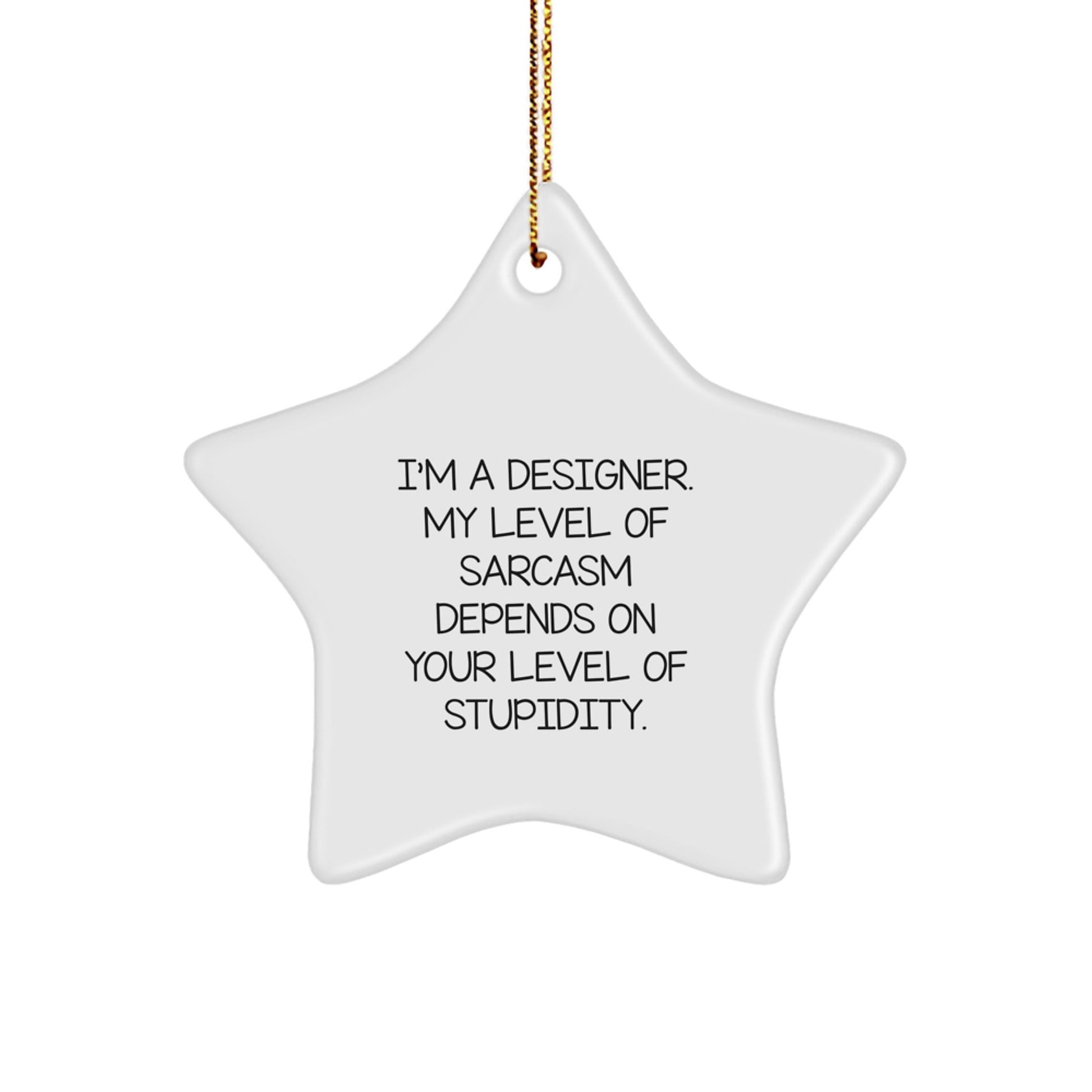 Funny Designer Gifts from Men for Friends - Star Ornament for Christmas Unique Presents - The Buy Boom