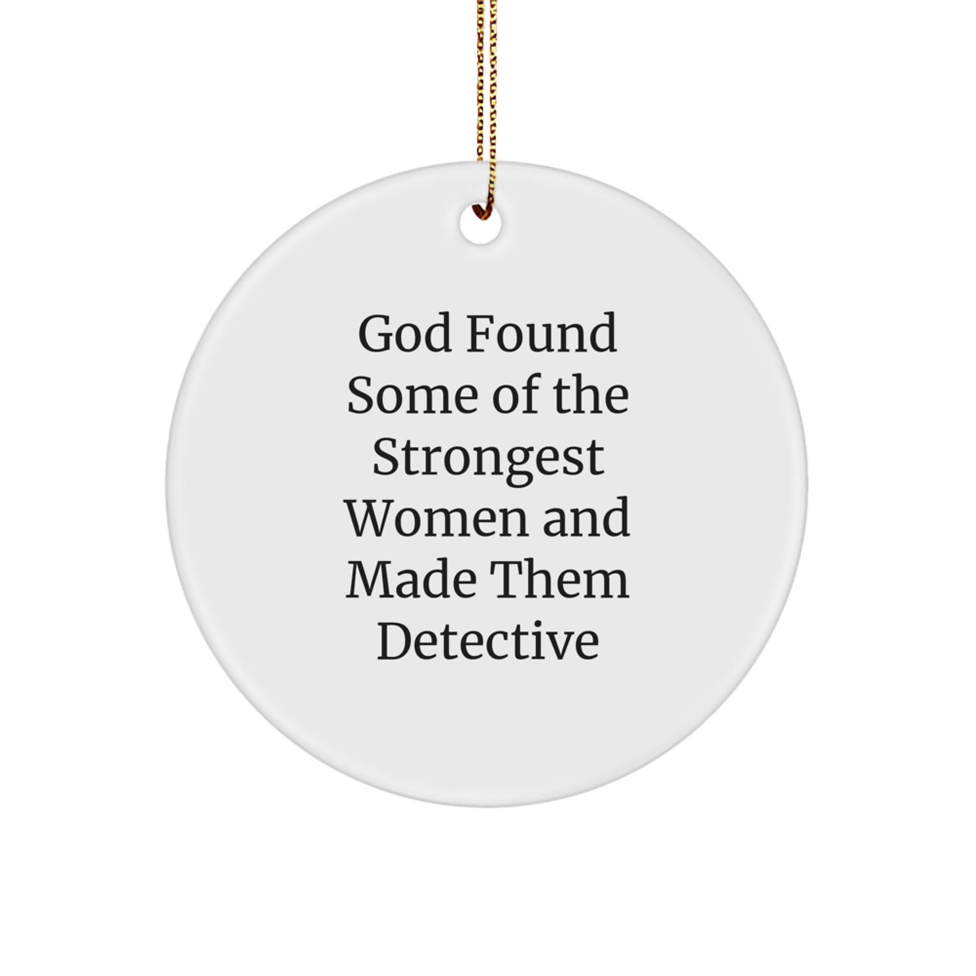 Funny Detective Circle Ornaments Gifts from Men, Women, Friends, Family for Detective, Men, Women, Friends, Family Christmas Unique Gifts - The Buy Boom