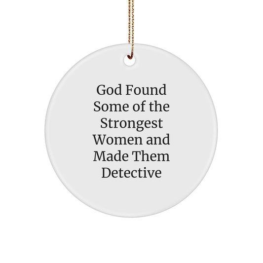 Funny Detective Circle Ornaments Gifts from Men, Women, Friends, Family for Detective, Men, Women, Friends, Family Christmas Unique Gifts - The Buy Boom