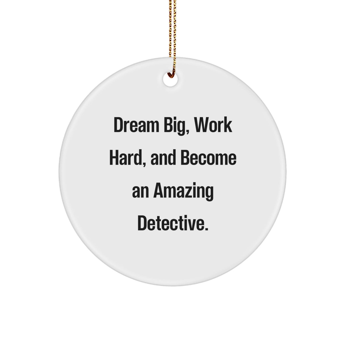Funny Detective Gifts from Friends, Unique Circle Ornament for Men, Women, Coworkers, Family, Christmas Unique Gifts - The Buy Boom