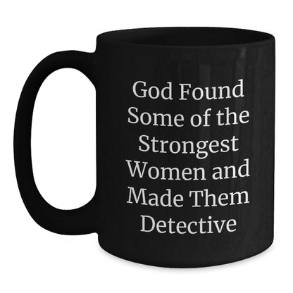 Funny Detective Gifts from Men, Women, Friends, or Family - Unique Christmas Unique Gifts for Detective, Coffee Lovers, or Anyone - Black Coffee Mug - The Buy Boom
