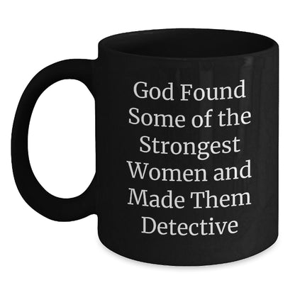 Funny Detective Gifts from Men, Women, Friends, or Family - Unique Christmas Unique Gifts for Detective, Coffee Lovers, or Anyone - Black Coffee Mug - The Buy Boom