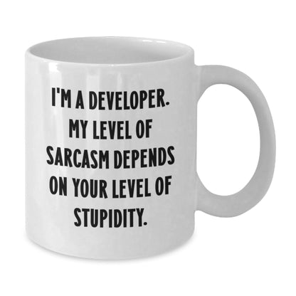 Funny Developer White Coffee Mug Gifts from Friends for Christmas Unique - The Buy Boom