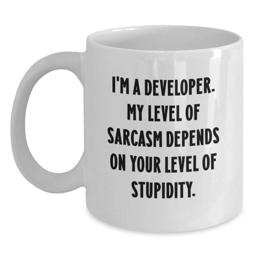 Funny Developer White Coffee Mug Gifts from Friends for Christmas Unique - The Buy Boom